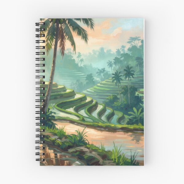 Item preview, Tegalalang Bali Rice Terraces Morning designed and sold by RedPeaStudio.