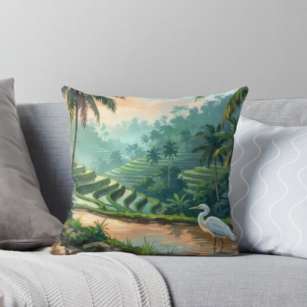 Item preview, Tegalalang Bali Rice Terraces Morning designed and sold by RedPeaStudio.