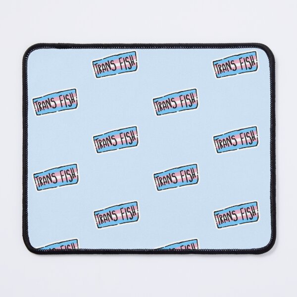 Item preview, Trans Fish (blue background) designed and sold by SamuelDendro.