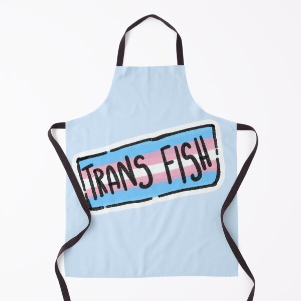 Item preview, Trans Fish (blue background) designed and sold by SamuelDendro.