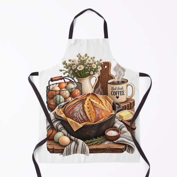 Item preview, Fresh Bread, Farm Eggs & Hot Coffee – Cozy Sourdough Baker, Homestead Kitchen Design designed and sold by InkBarn.
