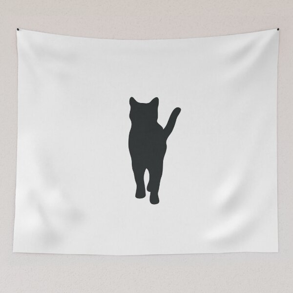 Item preview, Walking Black Cat Silhouette designed and sold by Gkinoki.