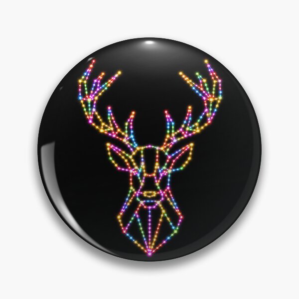 Item preview, Geometric stag head festive lights designed and sold by bravoalpha.