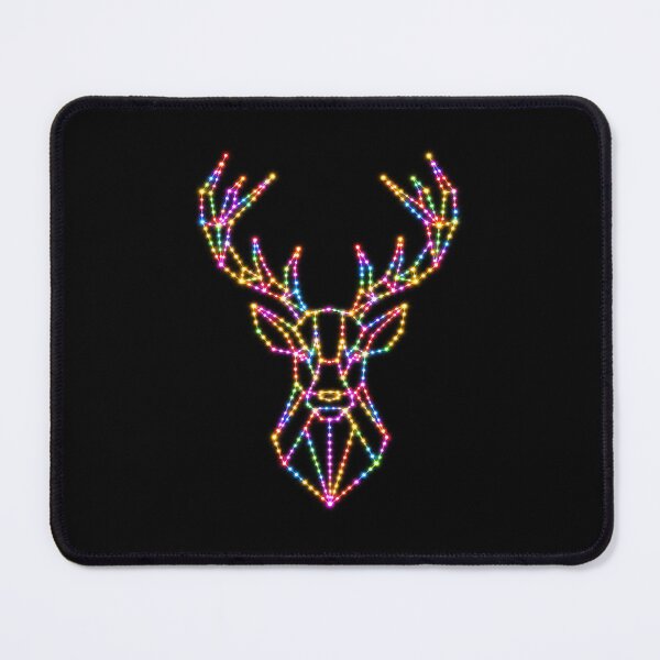 Item preview, Geometric stag head festive lights designed and sold by bravoalpha.
