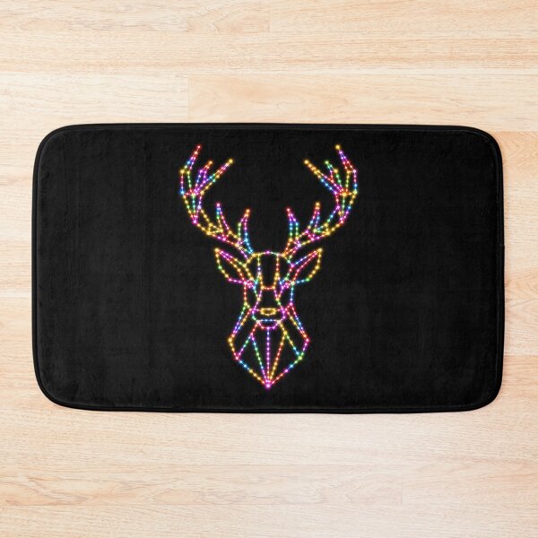 Item preview, Geometric stag head festive lights designed and sold by bravoalpha.