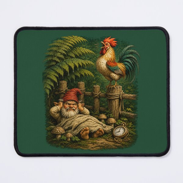 Item preview, The Loudest Neighbor in the Forest – Funny Gnome Art designed and sold by Alpine-Ink.