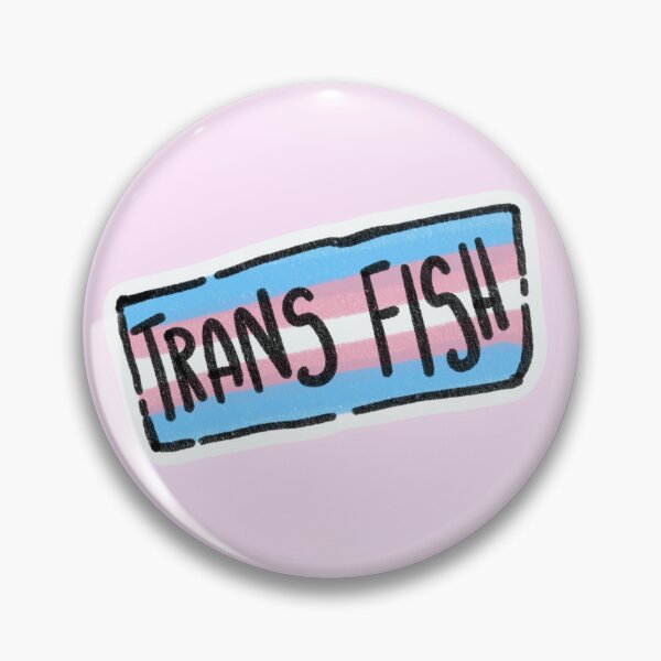 Item preview, Trans Fish (pink background) designed and sold by SamuelDendro.