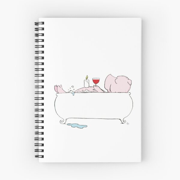 Item preview, Pig in Bathtub Wall Art, Whimsical Vintage Animal Illustration for Bathroom Decor & Pig Lovers designed and sold by RickE.