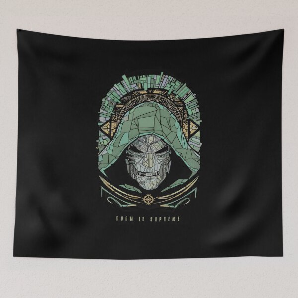 Item preview, Masked Armored Villain Graphic, Green Hood Dark Fantasy Art, Gothic Comic Inspired Design, Superhero Fan Gift designed and sold by Blebaylem.
