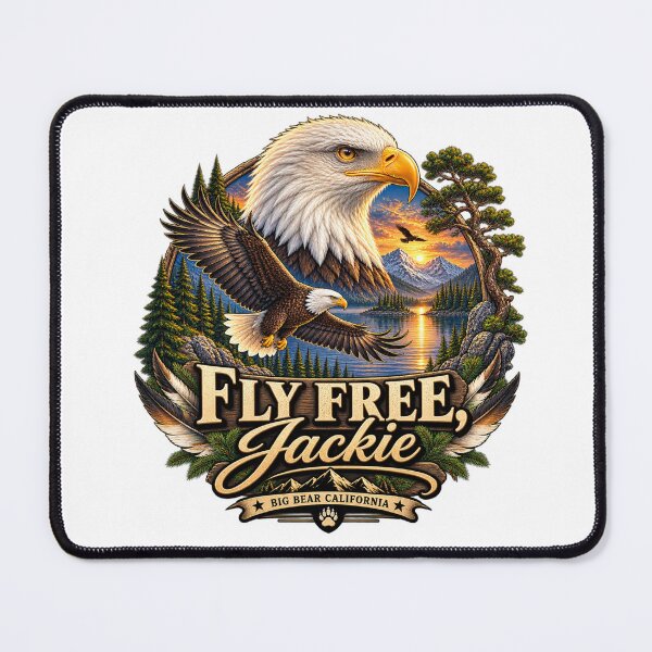 Item preview, Jackie Forever Our Queen Bald Eagle Memorial Tribute designed and sold by CirceRavens.