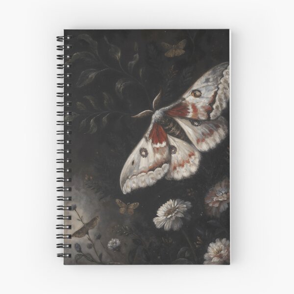 Item preview, Gothic White Moth Among Dark Flowers designed and sold by DarkHolyQueen.