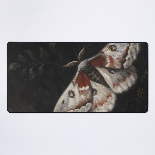 Item preview, Gothic White Moth Among Dark Flowers designed and sold by DarkHolyQueen.