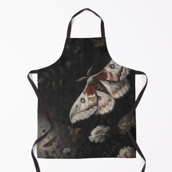 Item preview, Gothic White Moth Among Dark Flowers designed and sold by DarkHolyQueen.