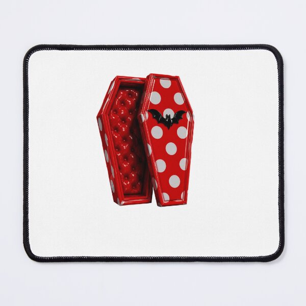 Item preview, Polka Dot Vampire Coffin with Bat designed and sold by YourColorsWall.