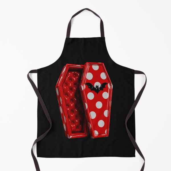 Item preview, Polka Dot Vampire Coffin with Bat designed and sold by YourColorsWall.