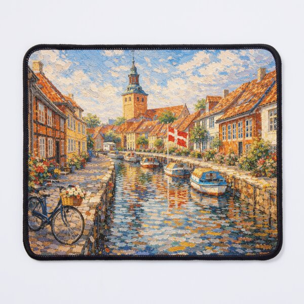 Item preview, A painting of Faaborg, Denmark – A Beautiful place in Europe. designed and sold by GalleryKauffeld.