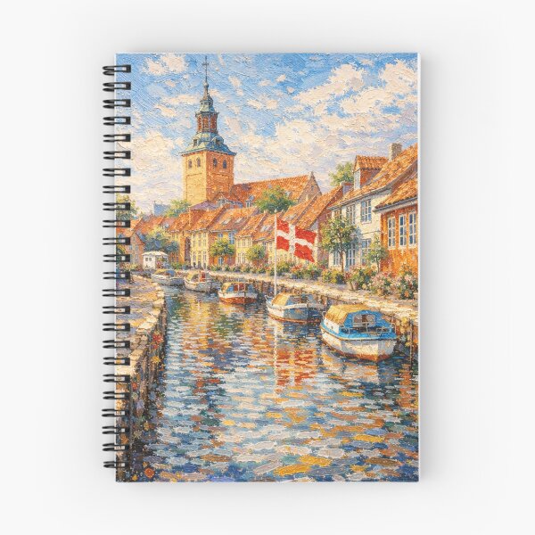 Item preview, A painting of Faaborg, Denmark – A Beautiful place in Europe. designed and sold by GalleryKauffeld.