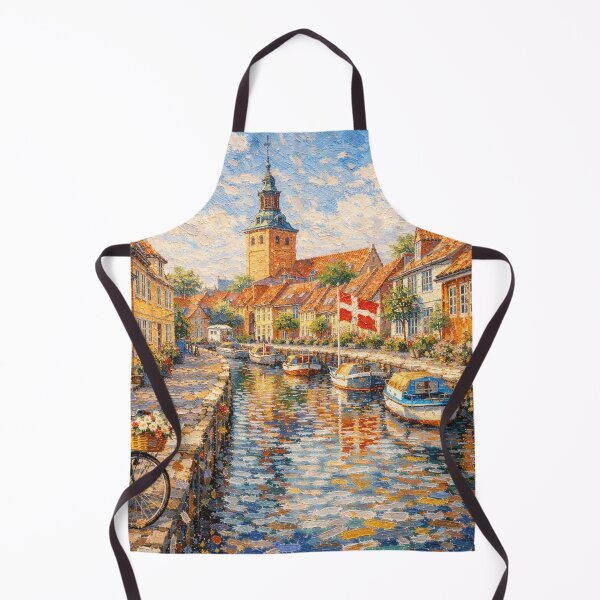Item preview, A painting of Faaborg, Denmark – A Beautiful place in Europe. designed and sold by GalleryKauffeld.