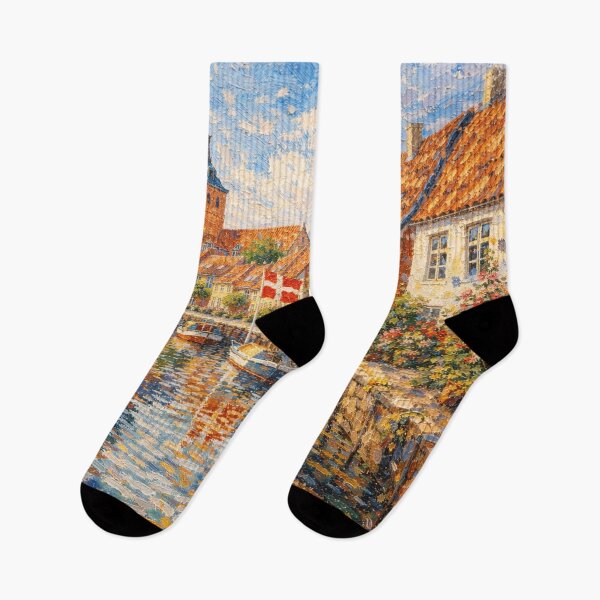 Item preview, A painting of Faaborg, Denmark – A Beautiful place in Europe. designed and sold by GalleryKauffeld.