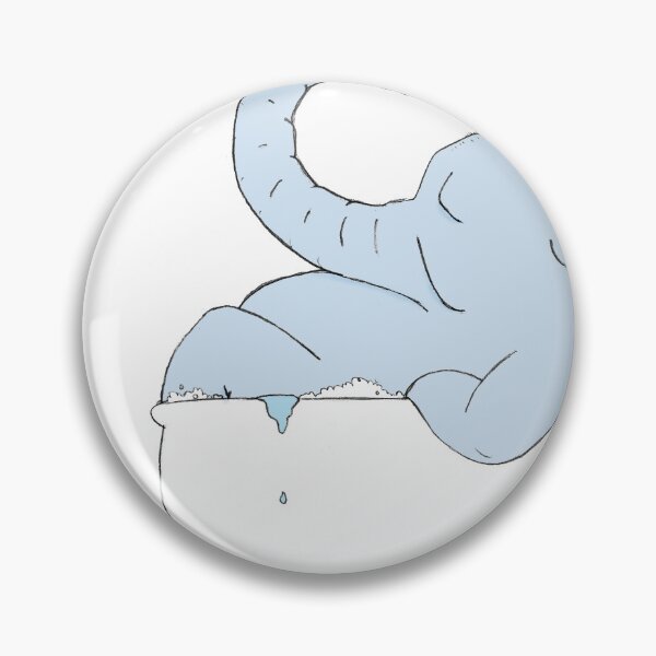 Item preview, Elephant in Bathtub Wall Art, Whimsical Animal Illustration for Bathroom Decor & Elephant Lovers designed and sold by RickE.