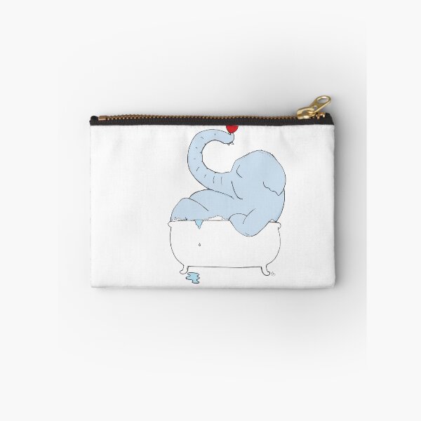 Item preview, Elephant in Bathtub Wall Art, Whimsical Animal Illustration for Bathroom Decor & Elephant Lovers designed and sold by RickE.