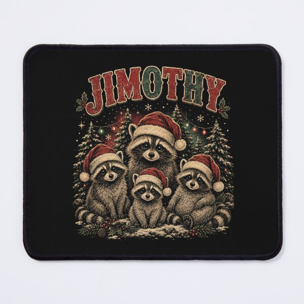 Item preview, Jimothy Christmas Raccoons – Cute Raccoon Santa Holiday Design designed and sold by SOUFIANE1991.