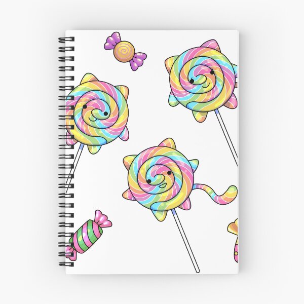 Item preview, Cute Rainbow Lollipop Cat - Kawaii Cadies designed and sold by Oh My Cute! .