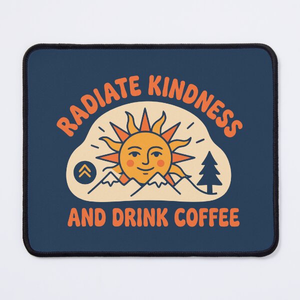 Item preview, Radiate Kindness And Drink Coffee Vintage Sun Retro designed and sold by Amir Faysal.