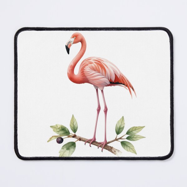 Item preview, Flamingo Watercolor Illustration | Elegant Pink Flamingo Nature Artwork designed and sold by Rood Art Studio.