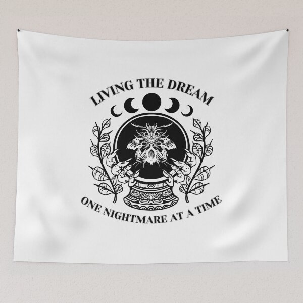 Item preview, Living the Dream, One Nightmare at a Time designed and sold by CursedButCute1.