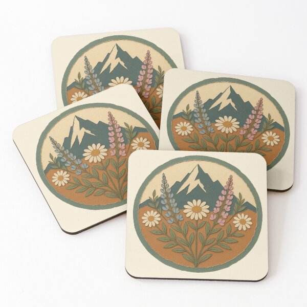 Item preview, Alpine Meadow Wildflowers and Mountain Scenery designed and sold by ITCHAWAWAA.