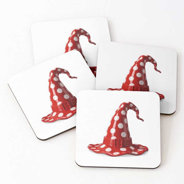 Item preview, Red Polka Dot Witch Hat with Buckle designed and sold by YourColorsWall.