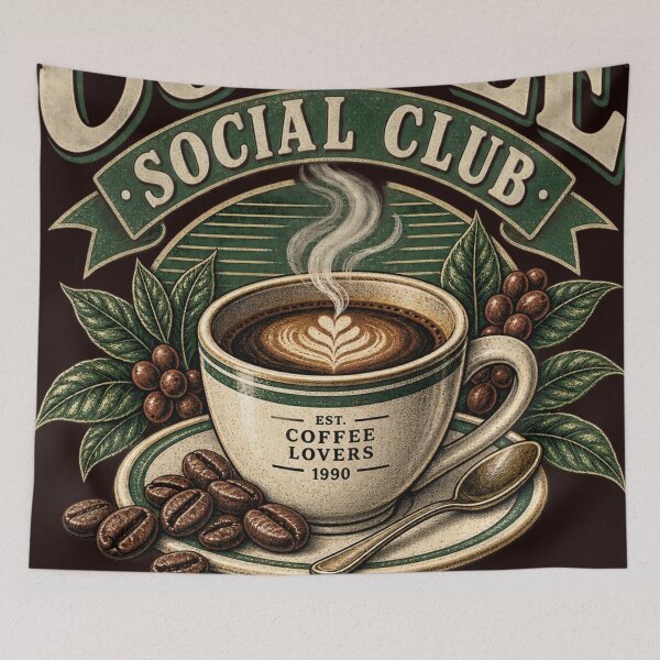 Item preview, COFFEE SOCIAL CLUB designed and sold by Aktarstore.