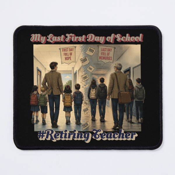Item preview, My Last First Day of School Retiring Teacher designed and sold by tellia-kallisto.