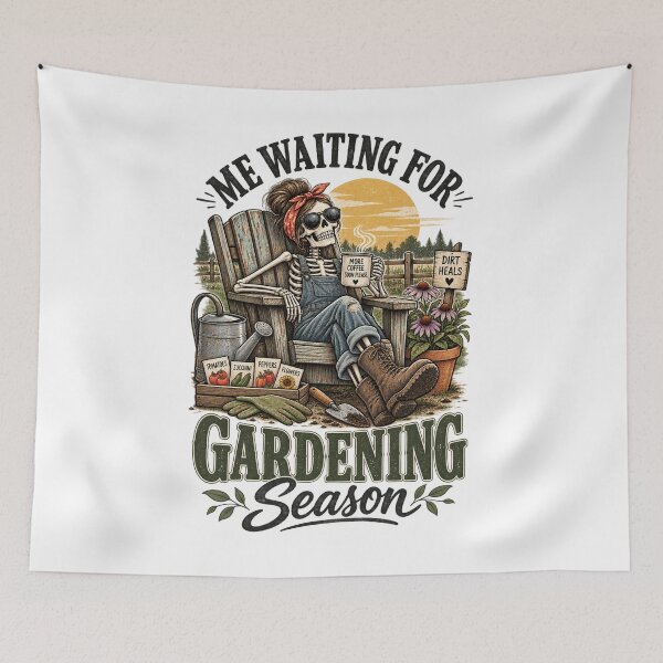 Item preview, Me Waiting for Gardening Season – Funny Gardener, Garden Lover & Plant Mom Design designed and sold by InkBarn.