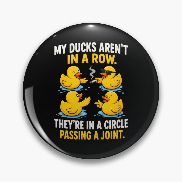 Item preview, My ducks are not in a row they're in a circle passing a joint designed and sold by haris-rana-wren.