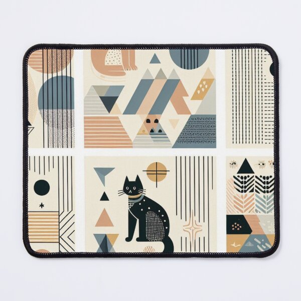 Item preview, Cats in Cubism - Modernist Pet Pattern designed and sold by JL Studio - Cozy Arts.