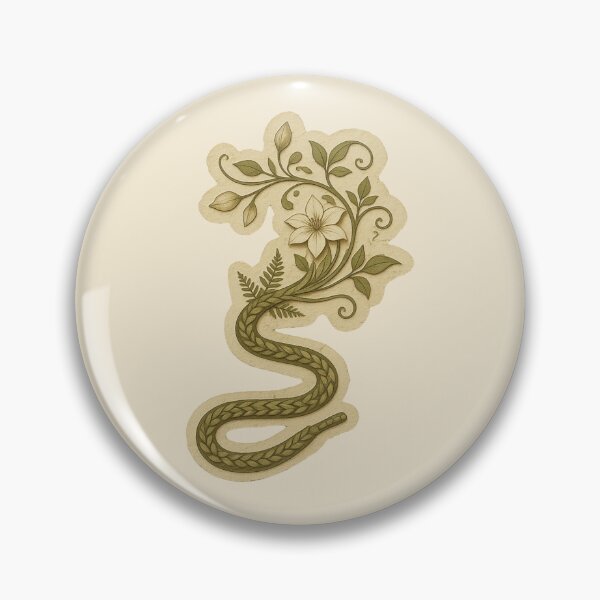 Item preview, Botanical Snake and Lily Illustration designed and sold by ITCHAWAWAA.