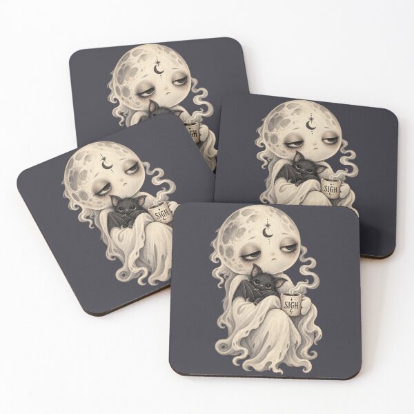 Item preview, SIGH Moon Spirit for Spooky Cute Goths designed and sold by POD DYNASTY | Original Print On Demand T-Shirt Graphics.
