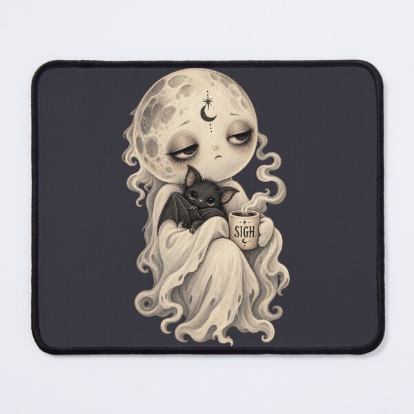 Item preview, SIGH Moon Spirit for Spooky Cute Goths designed and sold by POD DYNASTY | Original Print On Demand T-Shirt Graphics.