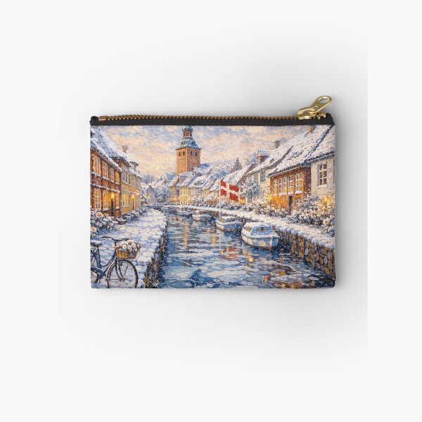 Item preview, Faaborg in Denmark painting – a winter scene in this beautiful European city. designed and sold by GalleryKauffeld.