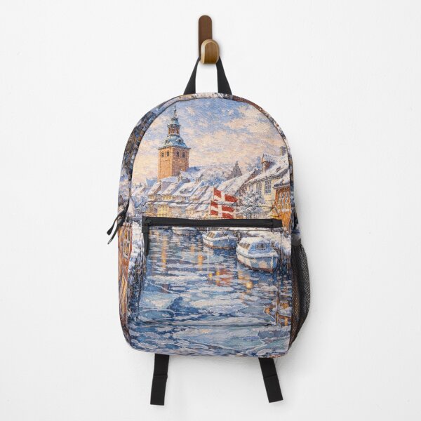 Item preview, Faaborg in Denmark painting – a winter scene in this beautiful European city. designed and sold by GalleryKauffeld.