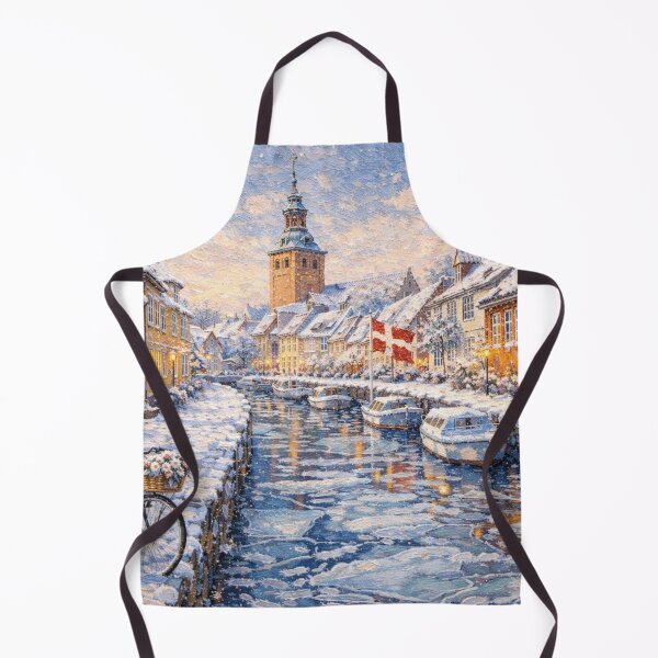 Item preview, Faaborg in Denmark painting – a winter scene in this beautiful European city. designed and sold by GalleryKauffeld.