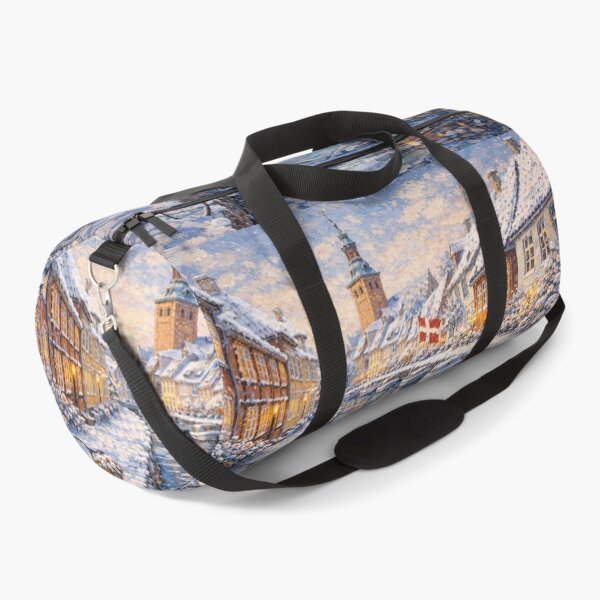 Item preview, Faaborg in Denmark painting – a winter scene in this beautiful European city. designed and sold by GalleryKauffeld.