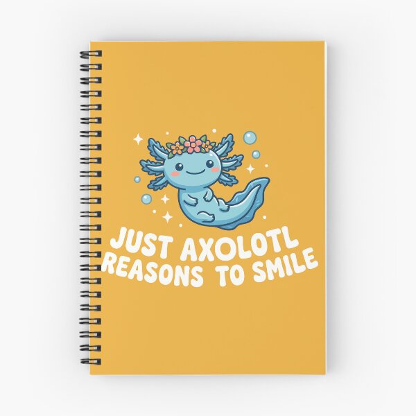 Item preview, Just Axolotl Reasons To Smile Cute Floral Amphibian designed and sold by Amir Faysal.