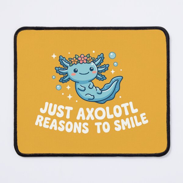 Item preview, Just Axolotl Reasons To Smile Cute Floral Amphibian designed and sold by Amir Faysal.