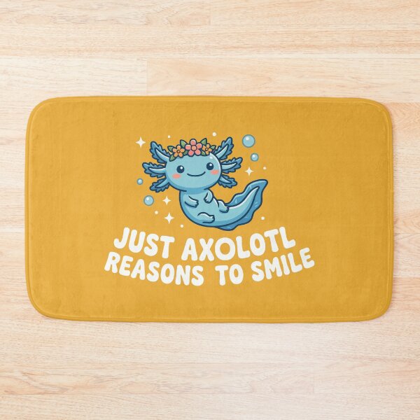 Item preview, Just Axolotl Reasons To Smile Cute Floral Amphibian designed and sold by Amir Faysal.