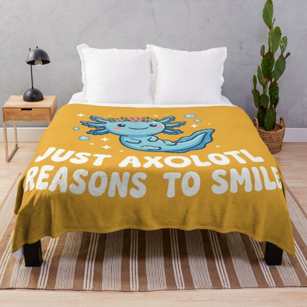 Item preview, Just Axolotl Reasons To Smile Cute Floral Amphibian designed and sold by Amir Faysal.