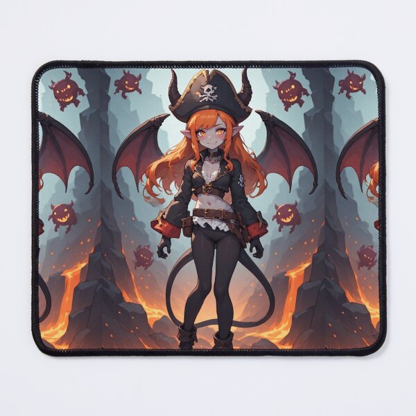 Item preview, Anime demon girl and lava monsters designed and sold by ArtsJulian.