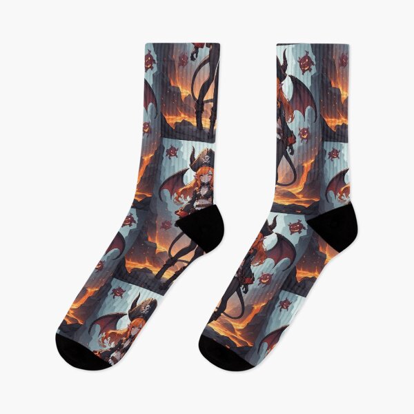 Item preview, Anime demon girl and lava monsters designed and sold by ArtsJulian.